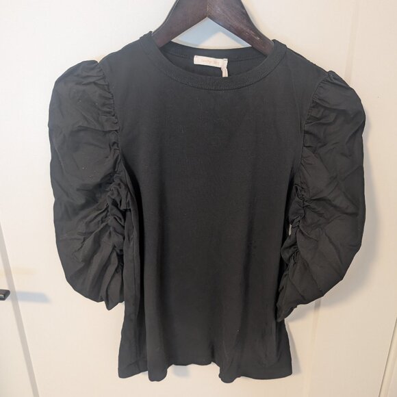 See by Chloe ruched 3/4 sleeve top - Picture 2 of 5